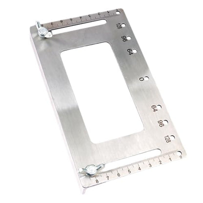 Cabinet Hole Drilling Template,Stainless Steel Professional Adjustable Hole Punch Locator - Portable Woodworking Accessories, Multifunctional Drill Template Guide for Enhanced Accuracy