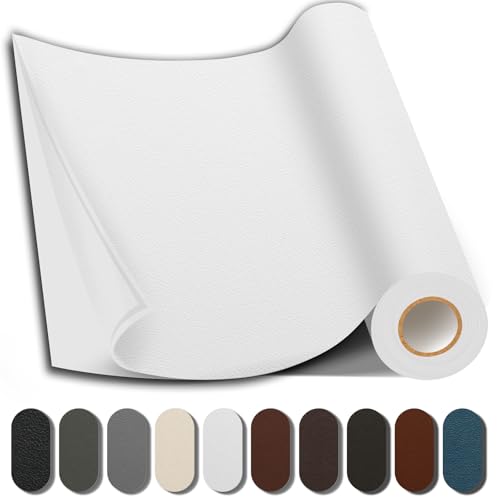 Leather Repair Kits, Large Vinyl Repair Patch for Couches Furniture - color: White, size: 17X79 inch