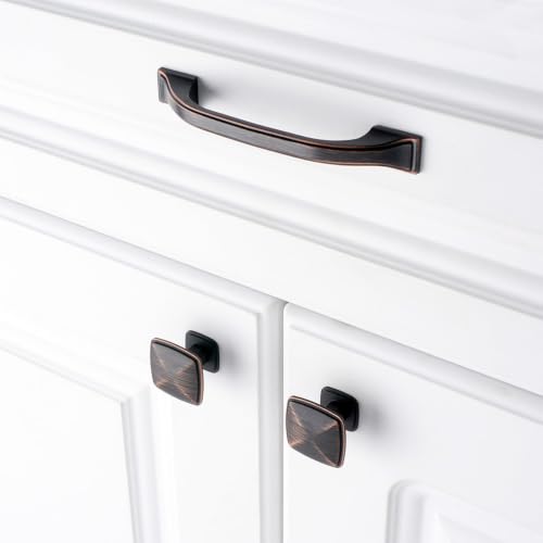 KOOFIZO 10 Pack 3-3/4 in Oil Rubbed Bronze Cabinet Pulls Drawer Handle 1958 - color: Oil Rubbed Bronze, size: 3-3/4" CC