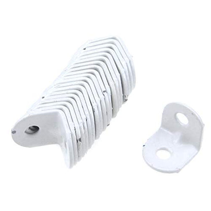 Coshar 20pcs L Bracket Joint Right Angle Bracket Shelf Braces - size: 0.75"x0.75"x0.71"