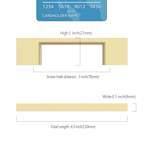 9BUILD 10 Pack Brushed Brass Cabinet Pulls 3 Inch Kitchen Cabinet Handles, Cabinet Hardware for Cupboard Drawer Pulls - color: Brushed Brass, size: 3"/76MM Hole Center, style: 10 Pack