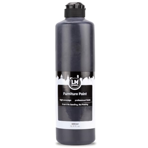 LM Furniture Paint 16,91 fl oz - Charcoal Black - - color: Charcoal Black, size: 16.91 Fl Oz (Pack of 1)
