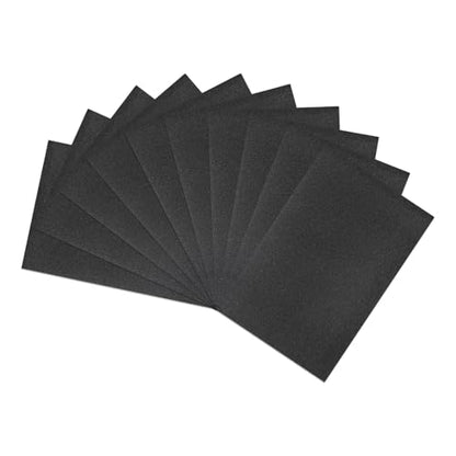 HARFINGTON 10pcs Sandpaper 100 Grit 18 x 12 Inch Silicon Sanding Sheets - size: 100 Grit