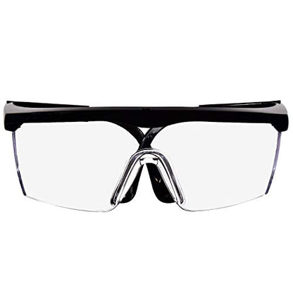 HQRP Protective Safety Glasses/Goggles (Pack of 4) for Wood Metal cutting, Chipping, Grinding, Sanding, Polishing, Soldering, Machining