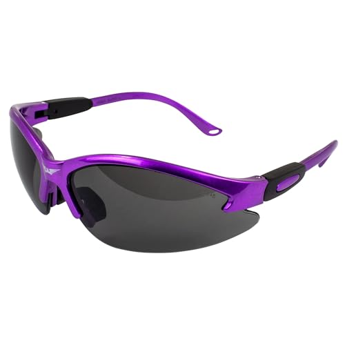 Cougar 2 AST Safety Glasses - Dark Purple Frame/ Smoke Lens