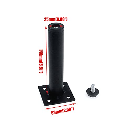 Quluxe 5.5 Inch Adjustable Metal Furniture Legs, Replacement Cabinet Leg