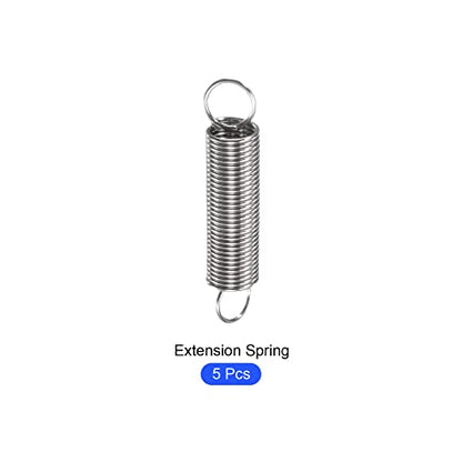 METALLIXITY Extension Spring (0.8x8x30mm/0.04"x0.32"x1.19") 5Pcs, 304 Stainless Steel Tension Spring Wire - for Home Repair Construction Machinery - size: 0.04"x0.32"x1.19"