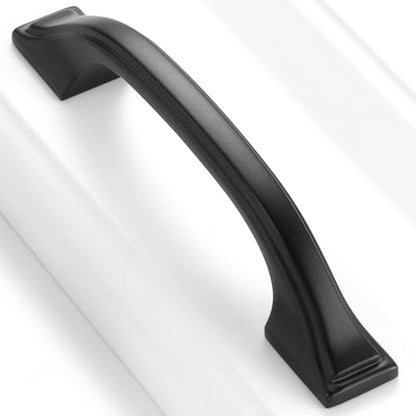 Matte Black Cabinet Pulls 3 Inch Solid Drawer Pulls 10 Pack 8222 - color: Matte Black, size: 3 Inches, style: 10 Pack Arch Pull