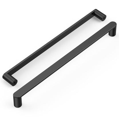 Amerdeco 10 Pack ZH0005MB Matte Black Cabinet Pulls 10" - color: Matte Black, size: 10" hole center