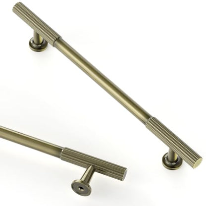 Asidrama 10 Pack 6.3 inch Brushed Antique Bronze Kitchen Cabinet Handles - color: Brushed Antique Bronze, size: 6.3" Hole Center