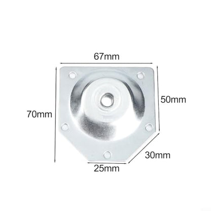 Angled Leg Mounting Plates Furniture Table Leg Attachment Plates Brackets For Tables, Chairs And Cabinets Wooden Legs