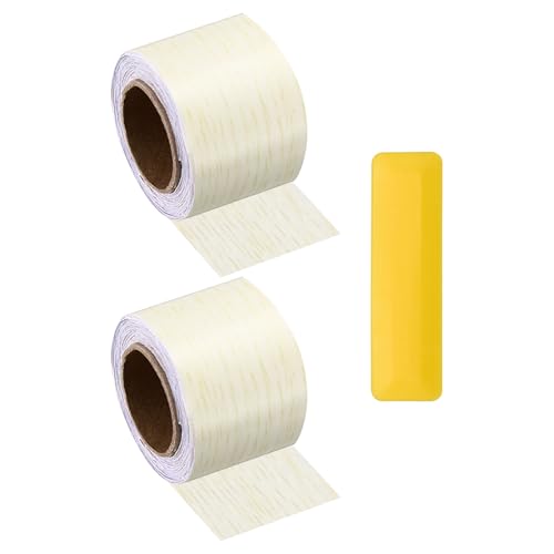 HARFINGTON Wood Grain Repair Tape 2" x16ft Self-Adhesive Repair Patch - color: White Oak, size: 2" x 16ft