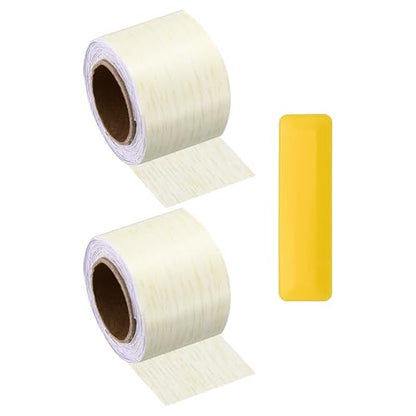 HARFINGTON Wood Grain Repair Tape 2" x16ft Self-Adhesive Repair Patch - color: White Oak, size: 2" x 16ft