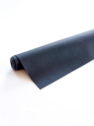 12'' x 24'' Genuine Full Grain Cowhide Leather Sheet — Soft Leather for Upholstery Repair, Handbags, Wallets, Sewing, Crafts, & DIY Projects — 1.1-1.3mm (3oz) Pre-Cut (Navy, 1 Piece) - color: Navy, size: 1 Piece