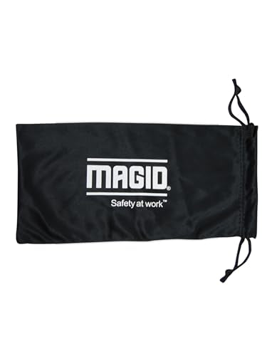 MAGID Gemstone Y50 Performance Anti-Fog Safety Glasses with Side Shields - color: Amber Lens | Black Frame, size: 1 Pair