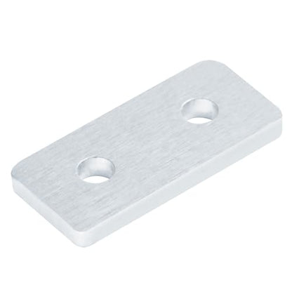 12 Pcs 2020 Flat Joining Plates, Aluminum Mending Plate, 40mm x 18mm - size: 40mm x 18mm