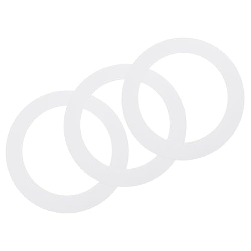 uxcell 3Pack Goof Rings, 5.9" ID 8.1" OD Steel Flat Goof Trim Ring Light Cover Plate Flush Mount Can Converter for Recessed Downlight Vent Ceiling Medallion Wall Hole Decor, Matte White - color: White, size: 5.9" ID x 8.1" OD