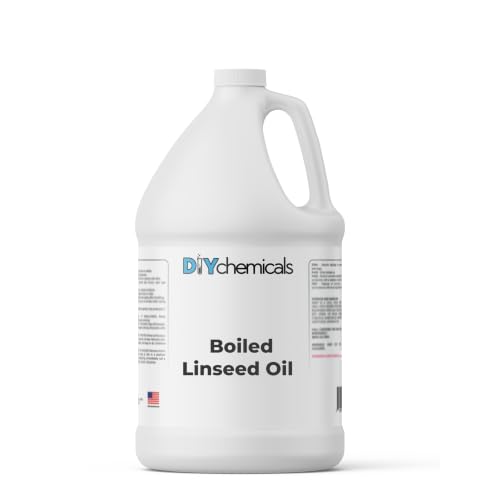 Boiled Linseed Oil Technical Grade | Wood Finishing, Conditioning & Industrial Maintenance Oil | Amber Wood Treatment for Raw Wood, Tool Handles & Technical Formulation Applications - 4 Gallons - size: 4 Gallons
