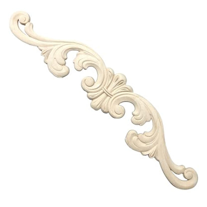 WoodUbend WUB1394 Pack of 2 Pediments - Wood Appliques - Heat Bendable & Flexible Onlays 10.5x46cm - DIY Craft, Furniture & Home Decor - Easy to Apply & Paint - Versatile, Reusable & Durable Decals - size: WUB1394