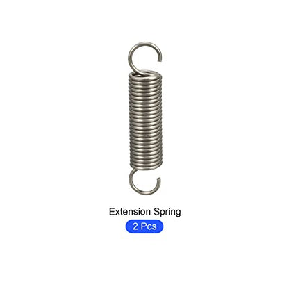 METALLIXITY Extension Spring (1.2x10x50mm/0.047"x0.39"x1.97") 2Pcs, Stainless Steel Tension Spring Wire - for Home Repair Construction Machinery - size: 0.047"x0.39"x1.97"