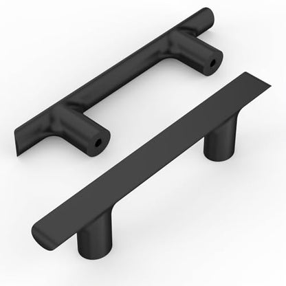 Amerdeco 10 Pack Matte Black Cabinet Pulls, 3 Inch(76MM) Hole Centers, Kitchen Cabinet Handles, Zinc, Black - color: Matte Black, size: 3"/76MM, style: 10 Pack