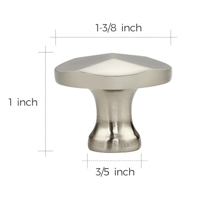 Ravinte Brushed Nickel Round Cabinet Hardware Knobs,Zinc Knobs,25 Pack - color: Brushed Nickel