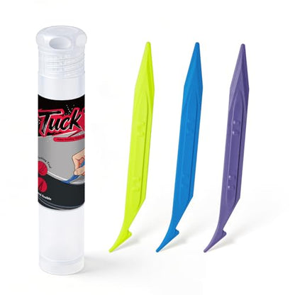 Gomake ‌3PCS Double Edge Vinyl Wrap Tucking Tool Kit - Professional Dual-Head Car Wrapping Tools for Smooth Edges & Remove Bubble
