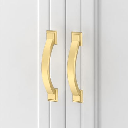 Asidrama 10 Pack 3 Inch(76mm) Brushed Gold Kitchen Cabinet Handles, Cabinet Pulls Kitchen Cabinet Hardware for Cupboard Drawer Pulls - color: Brushed Gold, size: 3" Hole Center(76mm), style: 10 Pack
