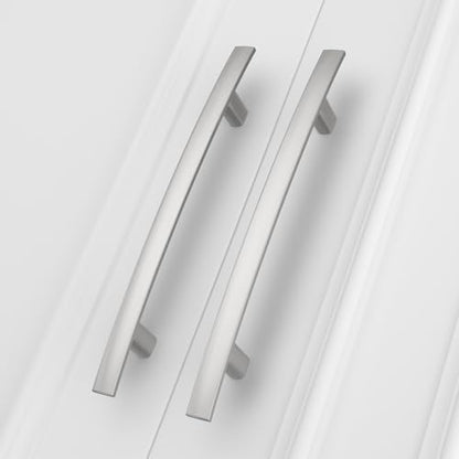 homdiy 5 Pack Brushed Nickel Cabinet Pulls, Solid Zinc Alloy, 5 Inch CC - color: Brushed Satin Nickel, size: 5 Inch Hole Center