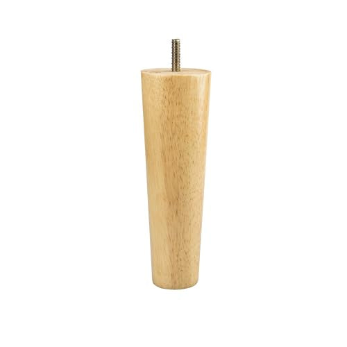 La Vane 3 inch / 8cm Solid Wood Furniture Legs - Tapered Replacement Feet with 5/16 inch Thread & Mounting Plates - Set of 4 for Sofa, Couch, Cabinet, Ottoman - color: Tapered, size: 4PCS - 3.15" / 8cm