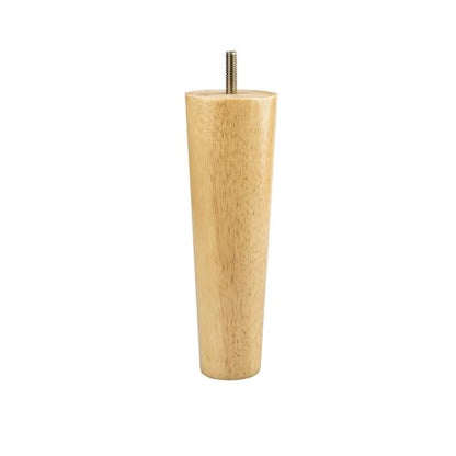 La Vane 3 inch / 8cm Solid Wood Furniture Legs - Tapered Replacement Feet with 5/16 inch Thread & Mounting Plates - Set of 4 for Sofa, Couch, Cabinet, Ottoman - color: Tapered, size: 4PCS - 3.15" / 8cm