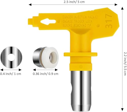 Reversible Airless Spray Tips for Airless Paint Sprayer (317) - size: 317