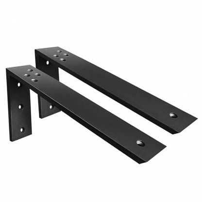 Countertop Support Brackets 2 Pack L Bracket Countertop Brackets 20" x 8" x 2.5" Heavy Duty 3/8" Thick Shelf Brackets Metal Corbels L Shape Bracket for Wood Shelf/Quartz/Granite/Concret Countertops - size: 20 Inch, style: Black-2 Pack