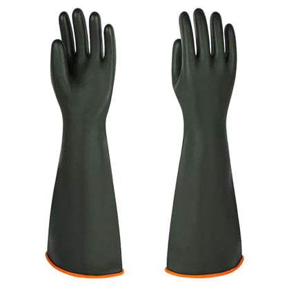 North Tower Heavy-Duty Latex Chemical Resistant Gloves,Long Rubber Gloves ﻿ - size: 22”