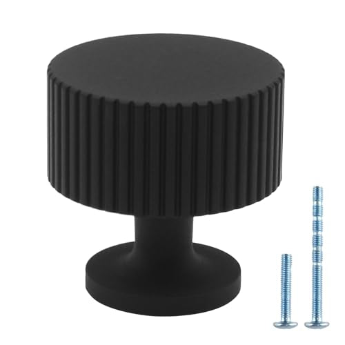 6 Pack Black Cabinet Knobs Dresser Knobs, Kitchen Drawer knobs - color: Black, size: 6 Pack