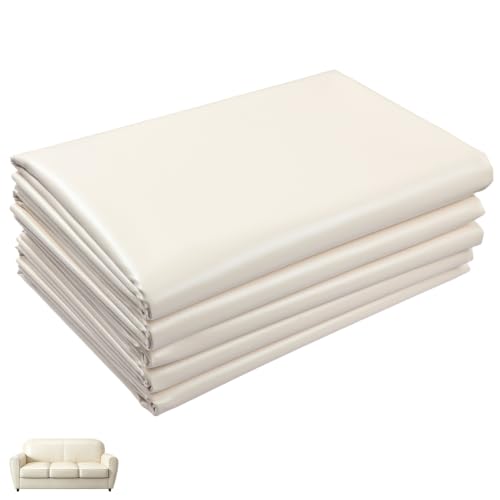 Picheng Vinyl Uholstery Faux Leather: 54" x 72" Soft Durable Marine Vinyl - color: Beige, size: 2Yard（54"x72"）