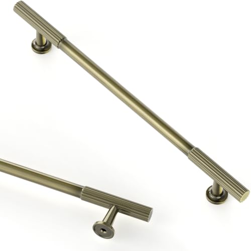 Asidrama 10 Pack 7.5 inch Brushed Antique Bronze Kitchen Cabinet Handles - color: Brushed Antique Bronze, size: 7.5" Hole Center