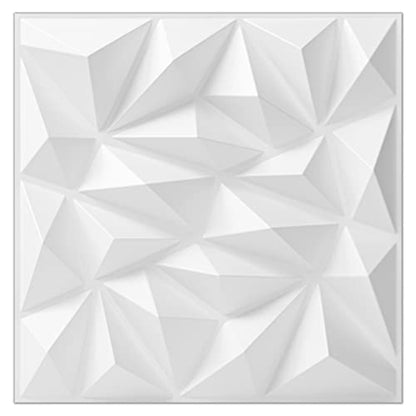 Art3dwallpanels 3D Wall Panels, White, 33 Pack - color: White