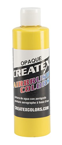 Createx Colors Paint for Airbrush, 8 oz, Opaque Yellow - color: Opaque Yellow