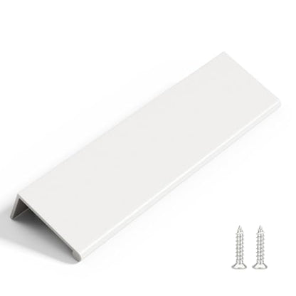 Rergy 10 Pack 5" Cabinet Pulls White Finger Pulls for Cabinets - color: White, size: Hole Center: 5in(128mm)
