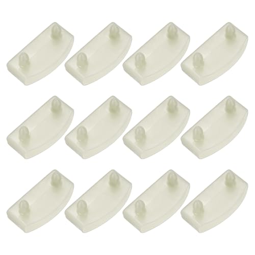 uxcell 12 Pcs 55mm x 9mm Plastic Bed Slat End Caps, Bed Slat Cover Beige - color: Beige, size: 55mm x 9mm