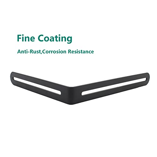 4 PCS Adjustable L-Shape Corner Brace, ULIFESTAR Heavy Duty Thicken Stainless Steel Joint Right Angle Brackets L Slotted Support Shelf Bracket for PC Case,Fixing Furniture-165x200x3mm/6.5x7.87x0.12'' - size: Black 6.5 x 7.87 x 0.12 inches