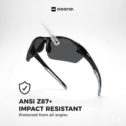 ANSI Z87+ Safety Glasses, Anti-Fog Lightweight Protective Eyewear - color: Smoke