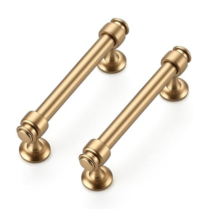 12 Pack Champagne Bronze Cabinet Handles, 3-3/4" Hole Center Drawer Pulls - color: Champagne Bronze, size: 3-3/4 Inch Hole Centers