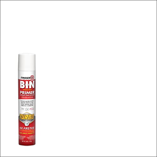 Zinsser B-I-N Shellac Primer-Sealer, White - size: 26 Ounce (Pack of 6), style: Spray