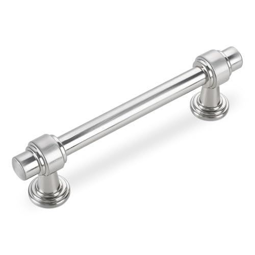 Brushed Nickel Kitchen Cabinet Pulls 3-3/4 Inch 10 Pack - color: Brushed Nickel, size: 3-3/4' Hole Center(96mm)