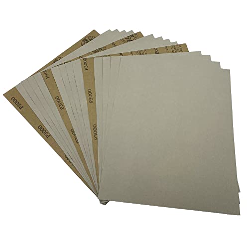 3000 Grit Wet Dry Sandpaper, 15PCS 9x11 Inch Silicon Carbide Sanding Sheets - style: Grit 3000