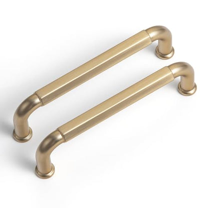 Goo-Ki 6 Pack 3-3/4 Inch （96mm） Hole Center Cabinet Pulls Champagne Bronze Zinc Alloy Kitchen Drawer Pulls Drawer Handles 4.2 Inch Length 2201-UBR-96 - color: Champagne Bronze, size: 3-3/4 inch Hole Centers