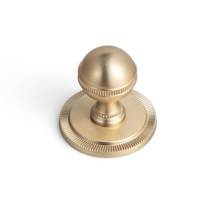 Goo-Ki Cabinet Knobs with Backplate, Champagne Bronze, 6 Pack - color: Champagne Bronze, style: Radiant Crest Style