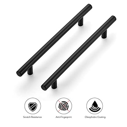 Ravinte Cabinet Pulls,8-13/16" Length,6-1/4" Hole,Matte Black,30 Pack - color: Matte Black